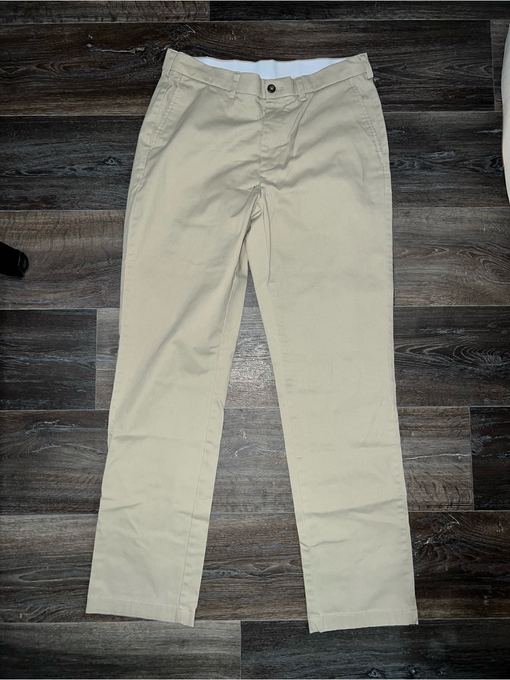 George Men's Khaki Straight-Leg Chinos - Light Beige
